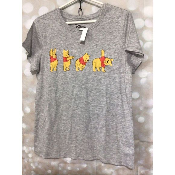 NWT Disney Tee “Winnie the Pooh” Tee Size Small Gray - Picture 13 of 14